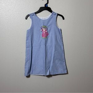 Girls Castles & Crowns Kids Blue Plaid‎ Dress size 5